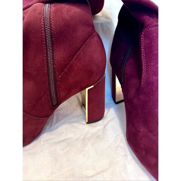 BCBGeneration Aliana burgundy microsuede over-the-knee boot - Picture 3 of 9